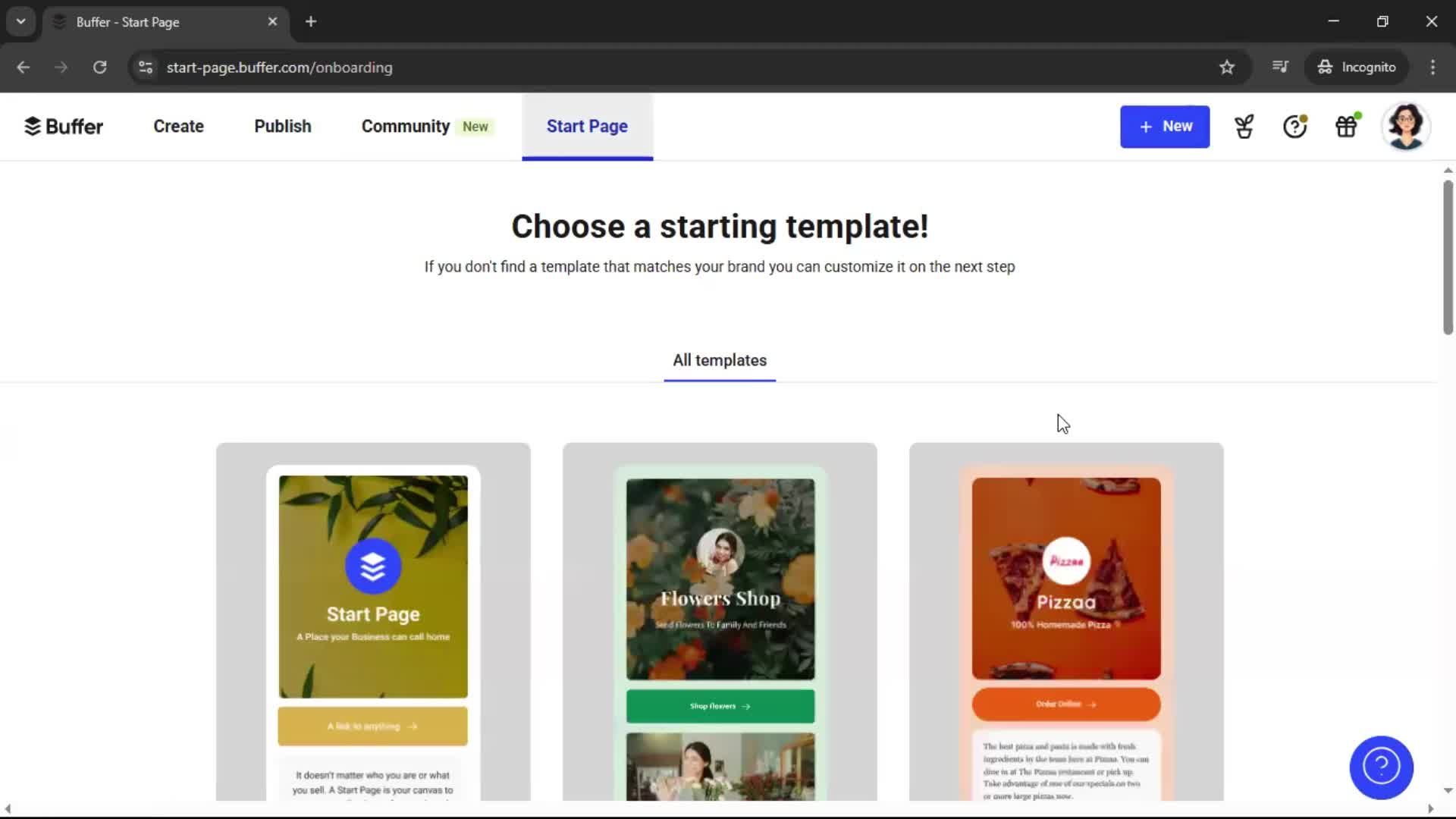 General browsing screenshot