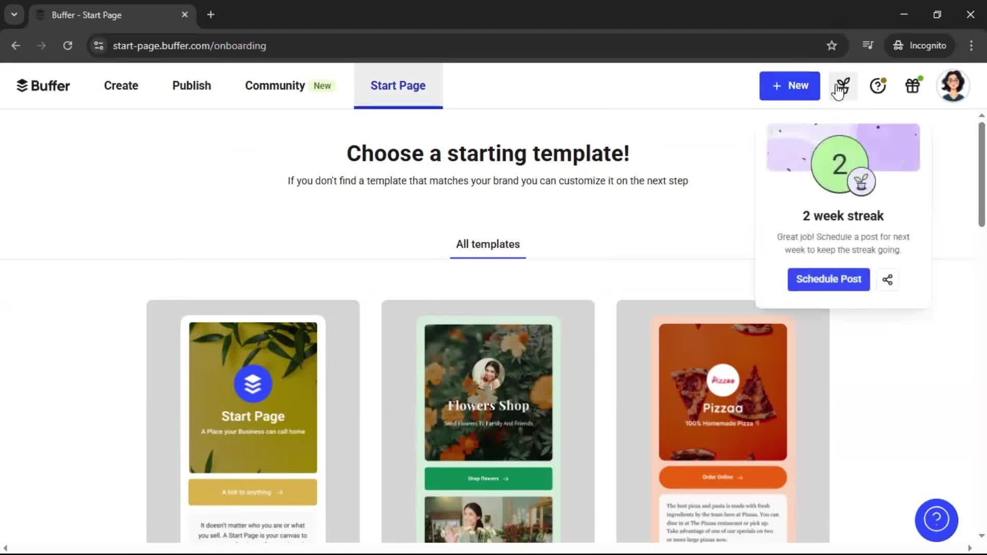 General browsing screenshot