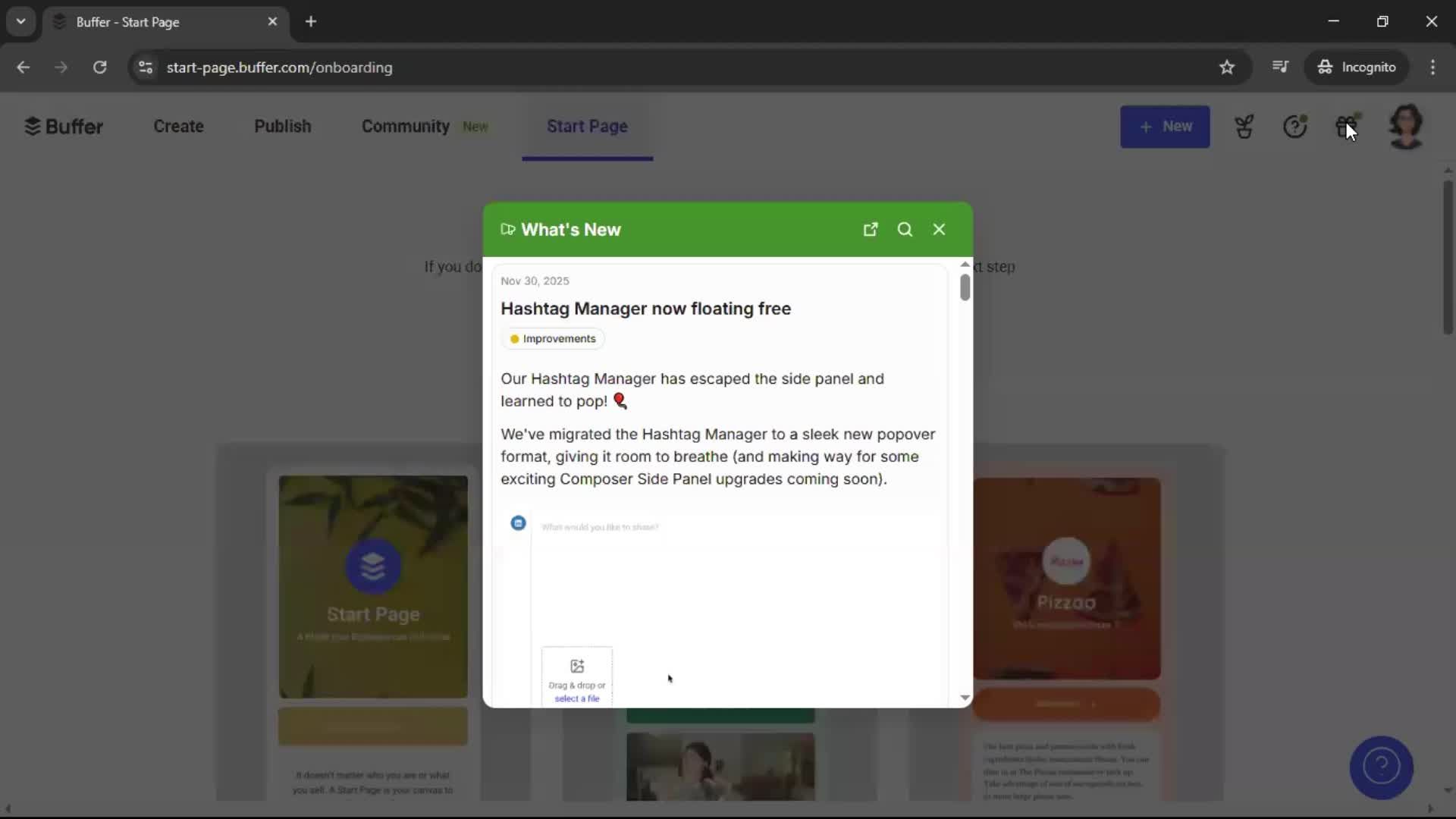 General browsing screenshot