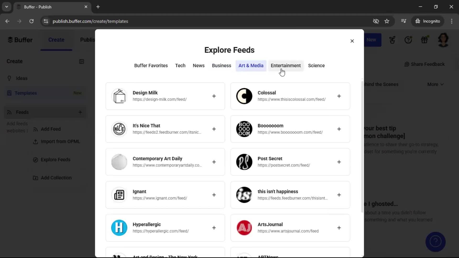 General browsing screenshot
