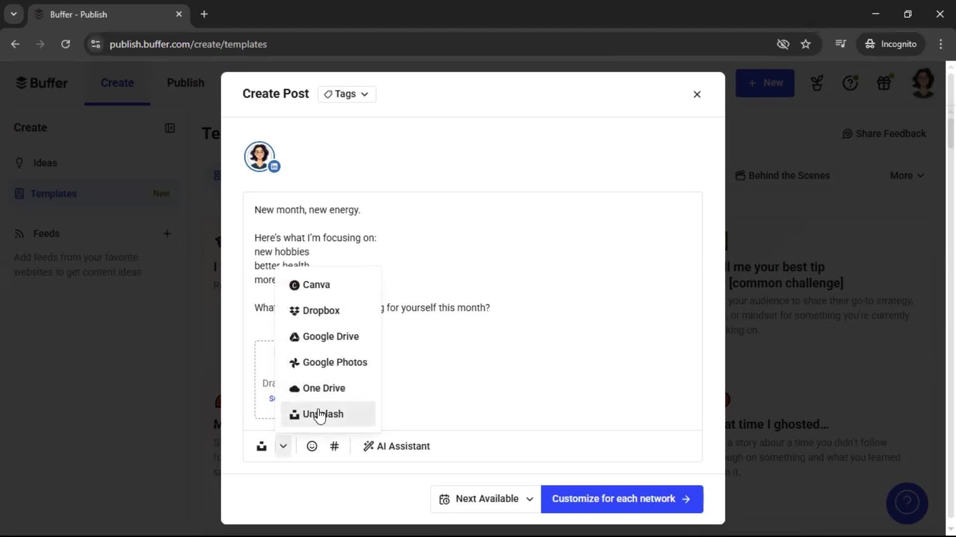 General browsing screenshot