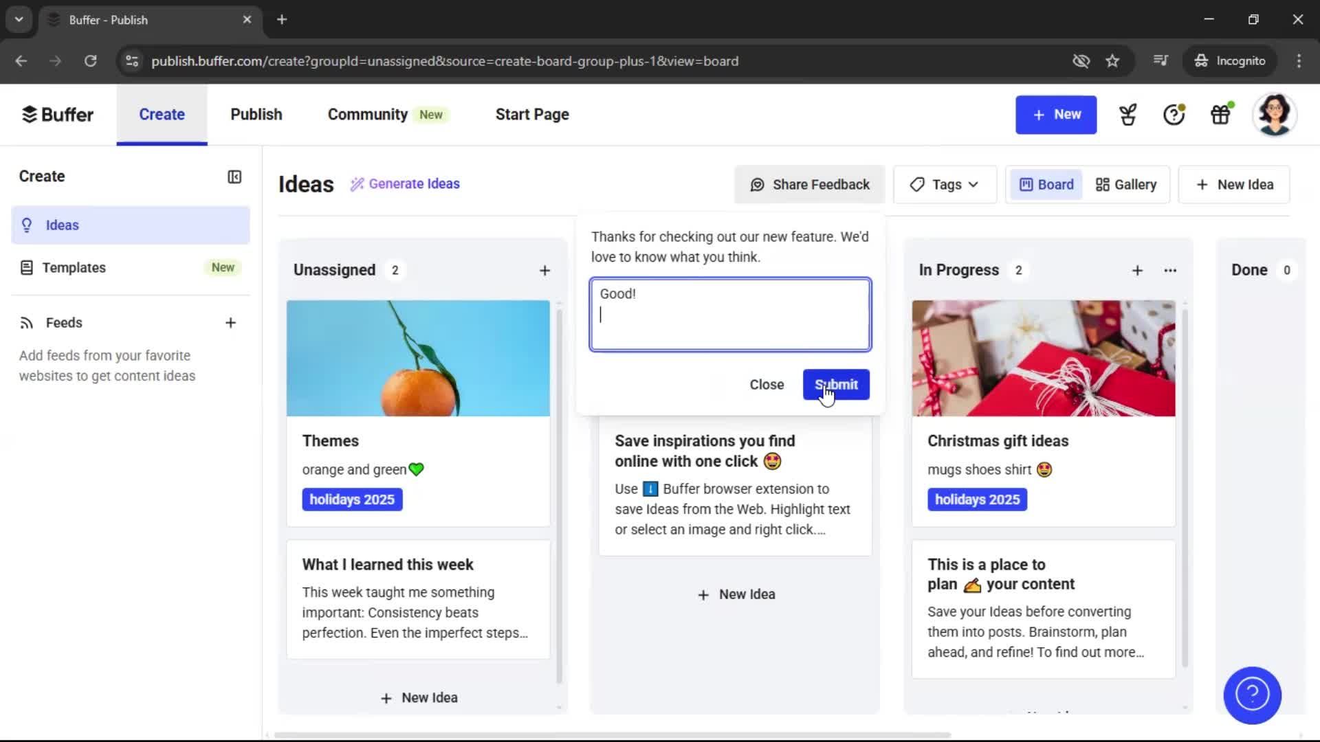 General browsing screenshot