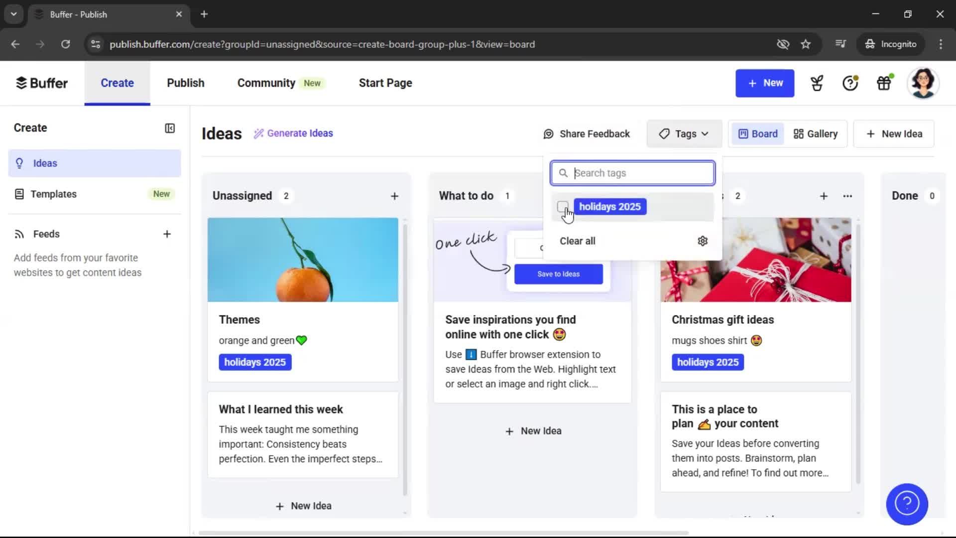 General browsing screenshot