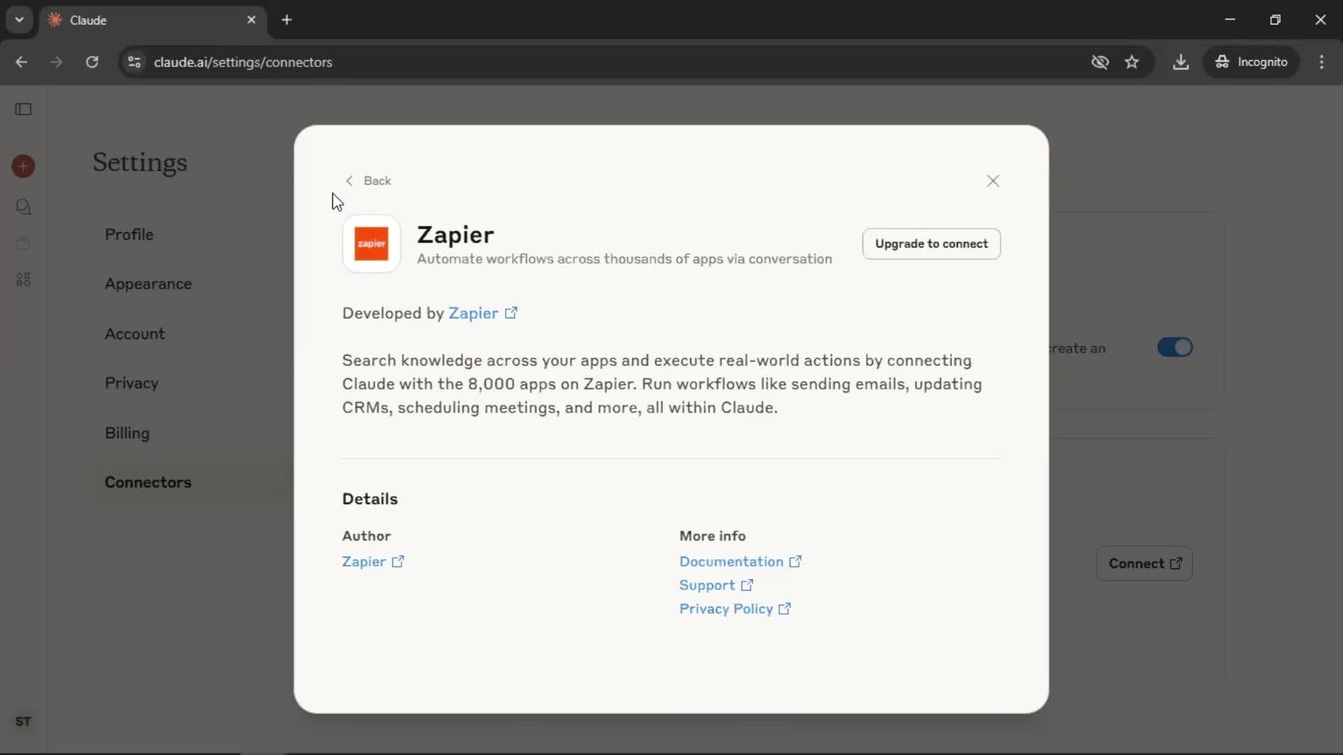 General browsing screenshot