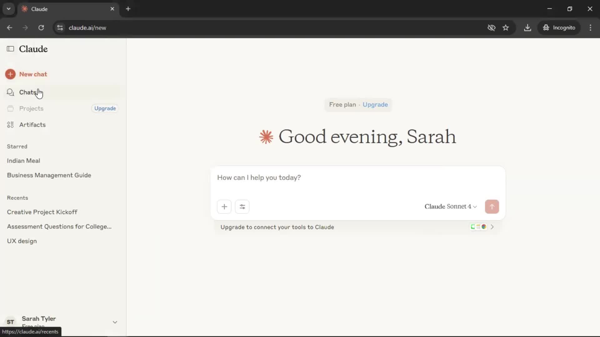 General browsing screenshot