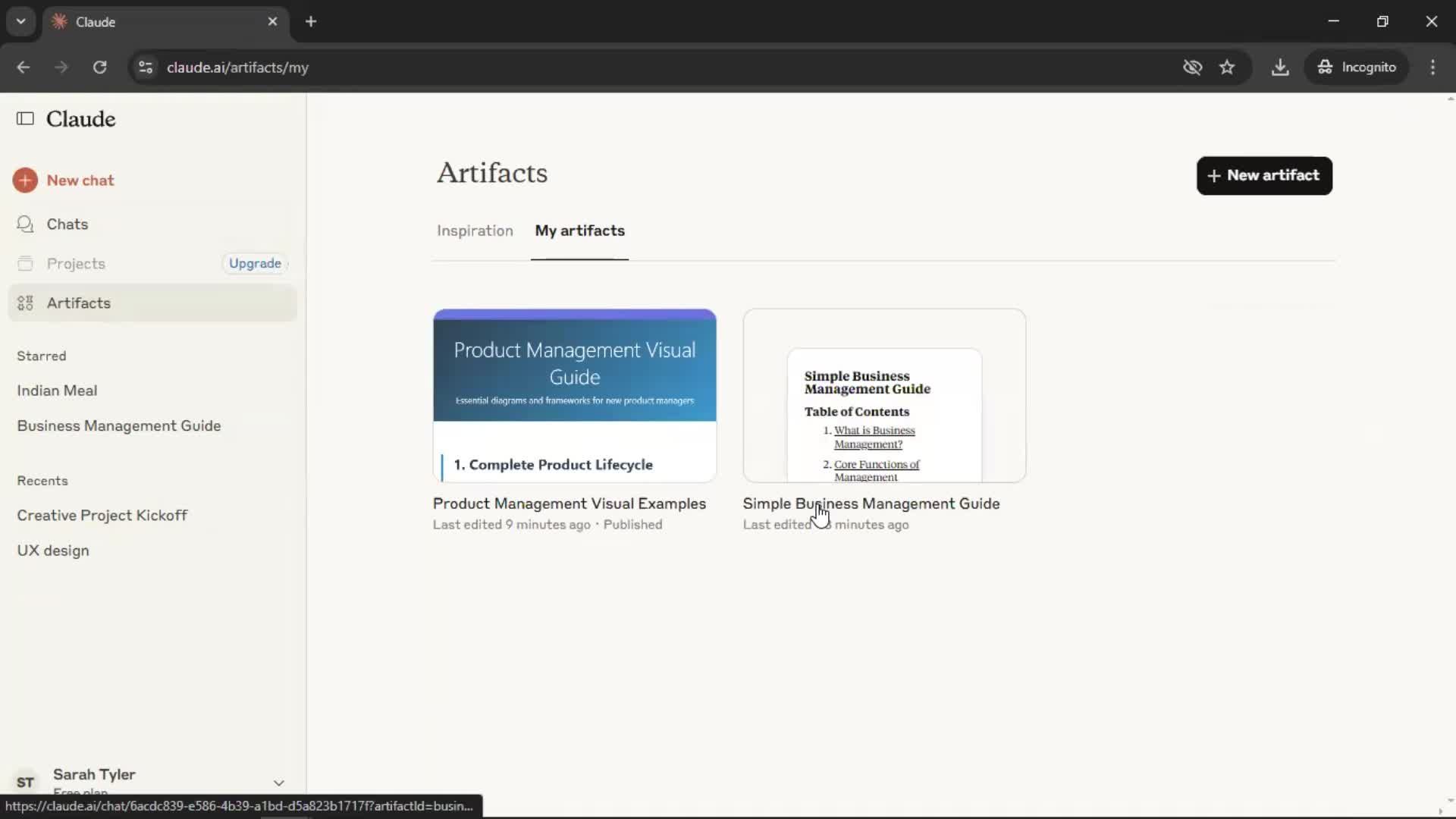 General browsing screenshot