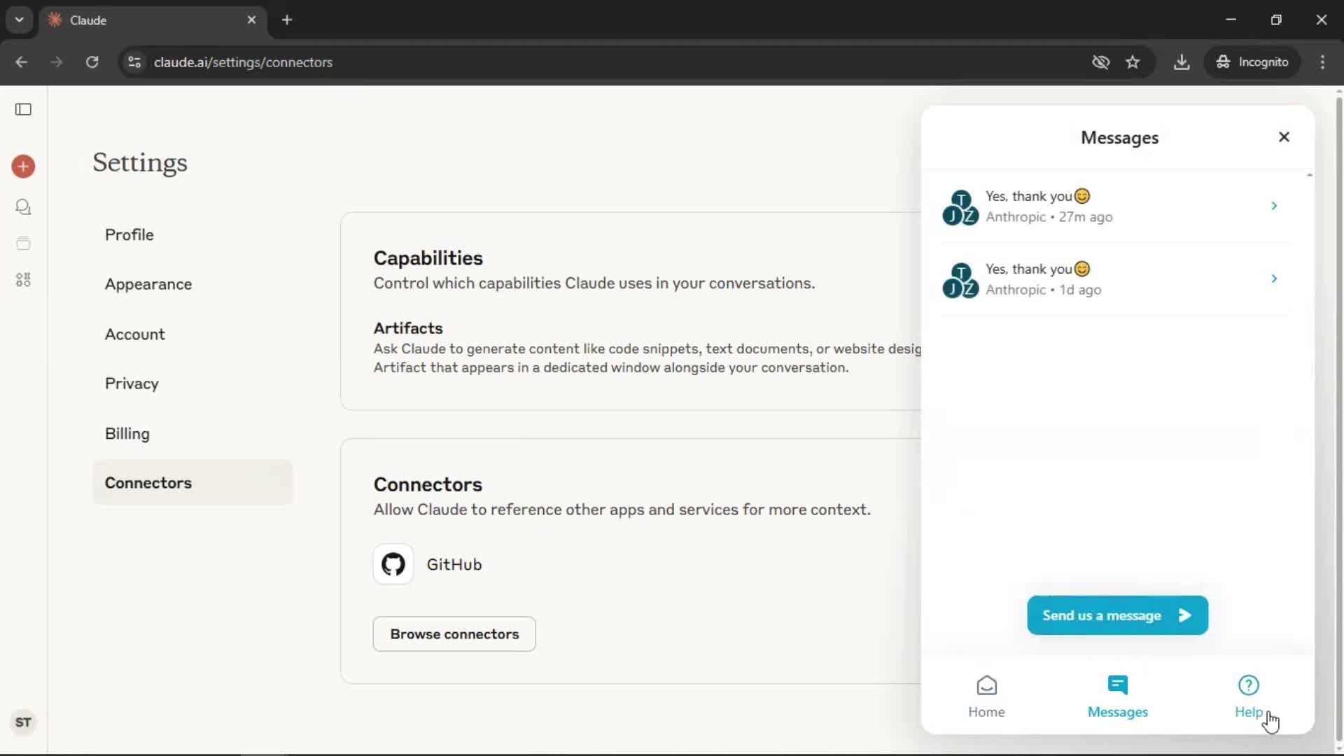 General browsing screenshot