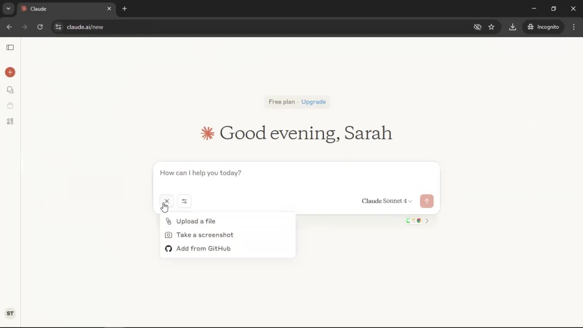 General browsing screenshot