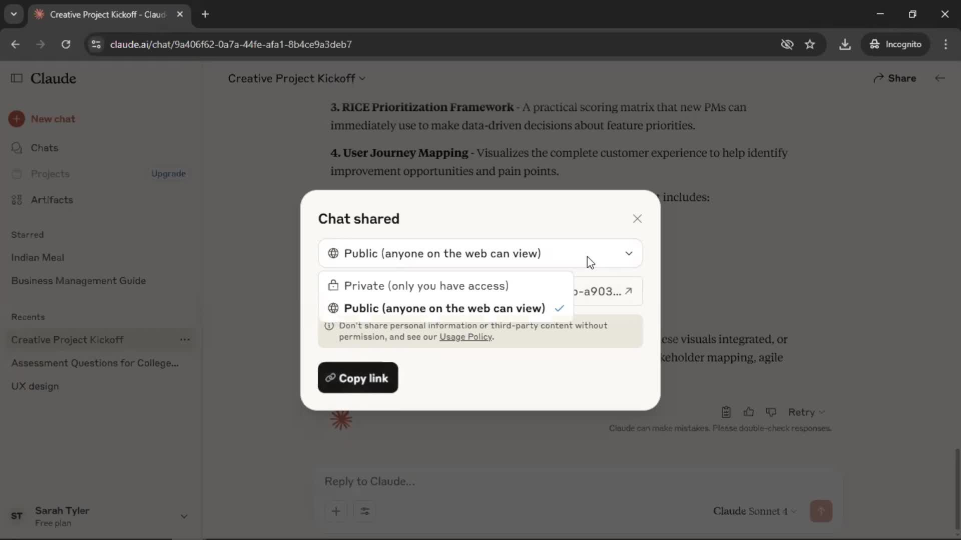 General browsing screenshot