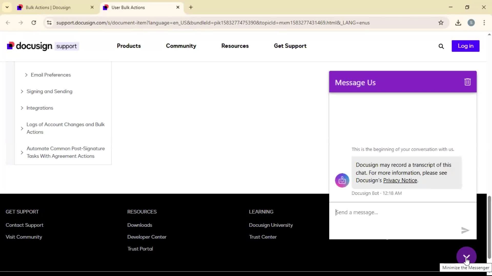 General browsing screenshot