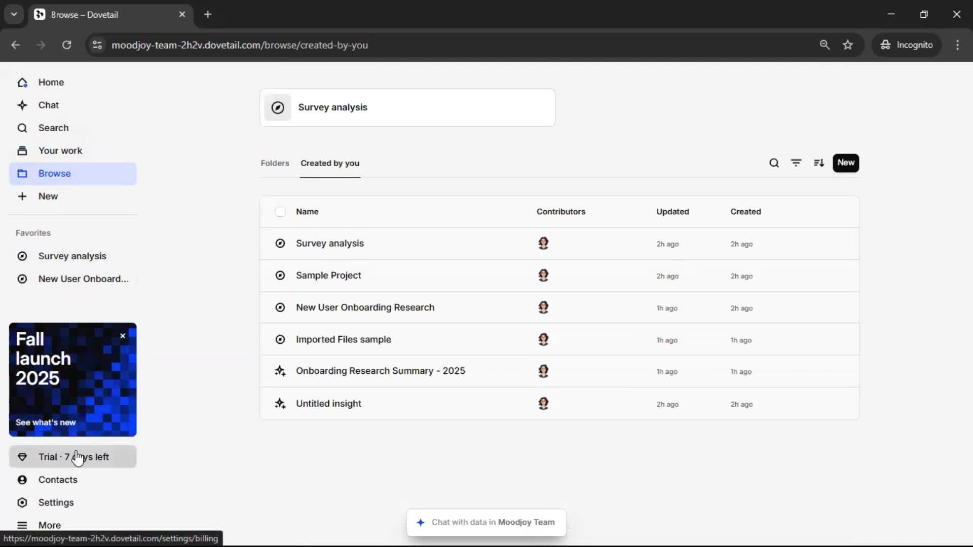 General browsing screenshot