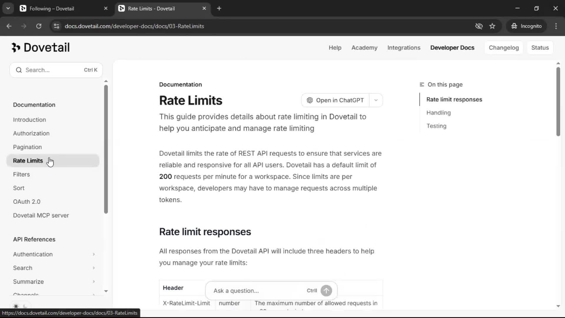 General browsing screenshot
