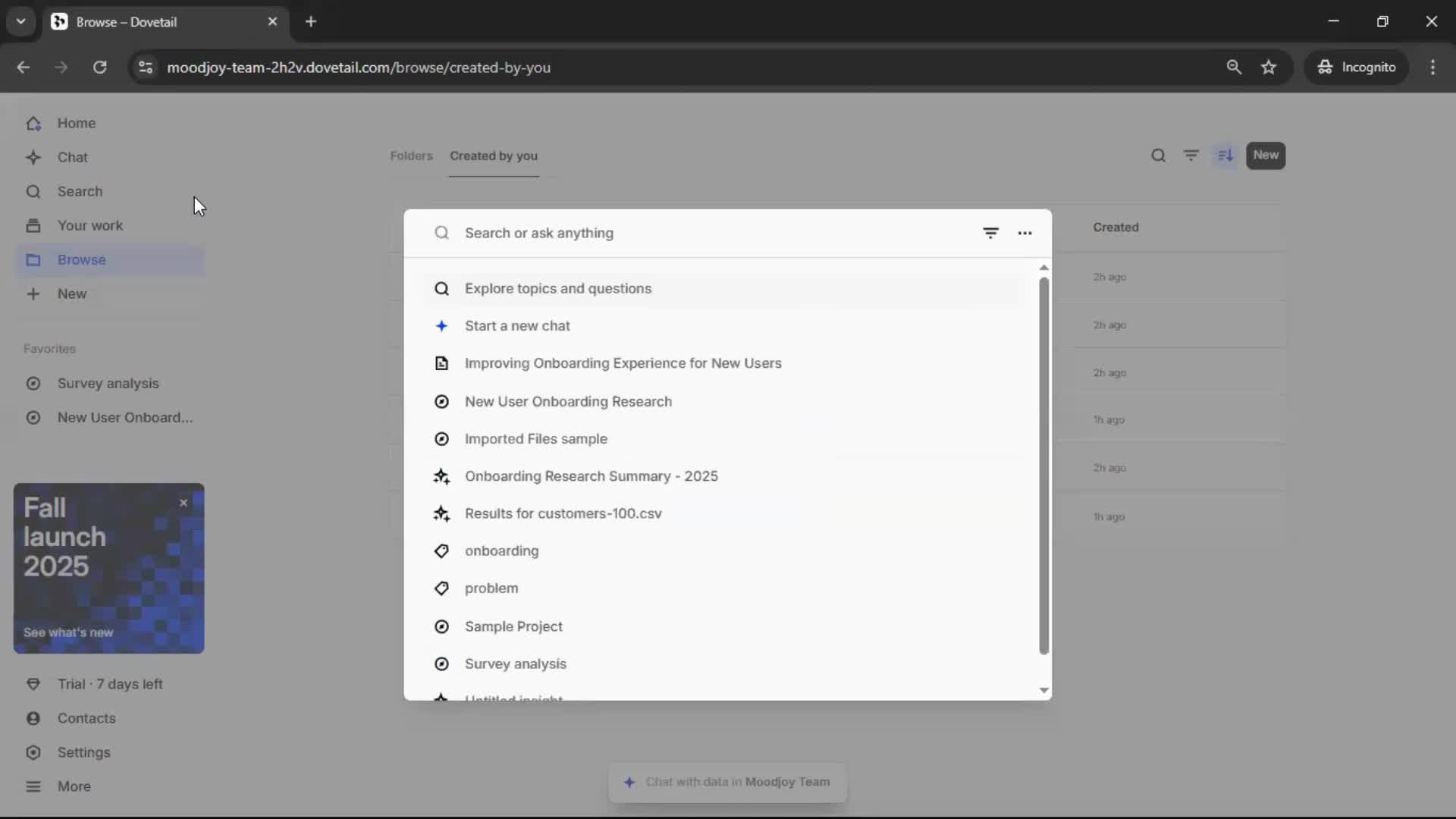 General browsing screenshot