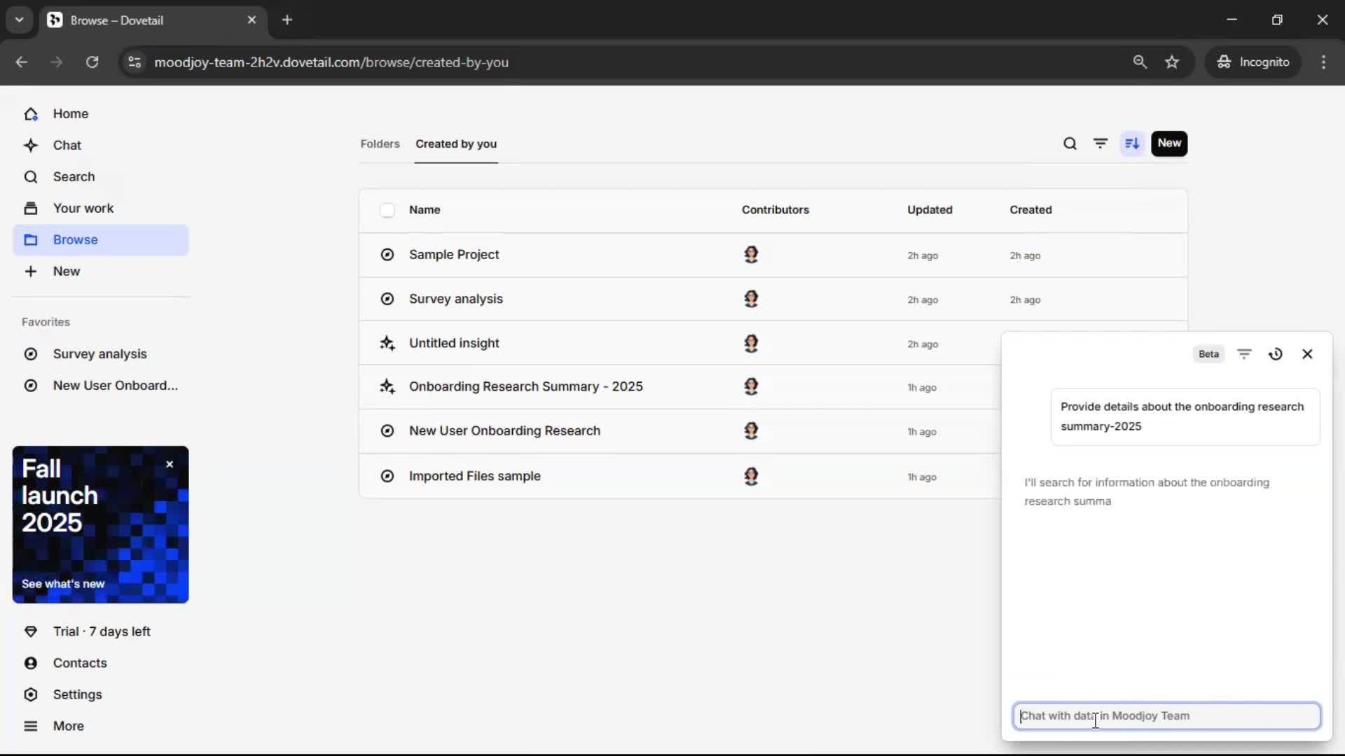 General browsing screenshot