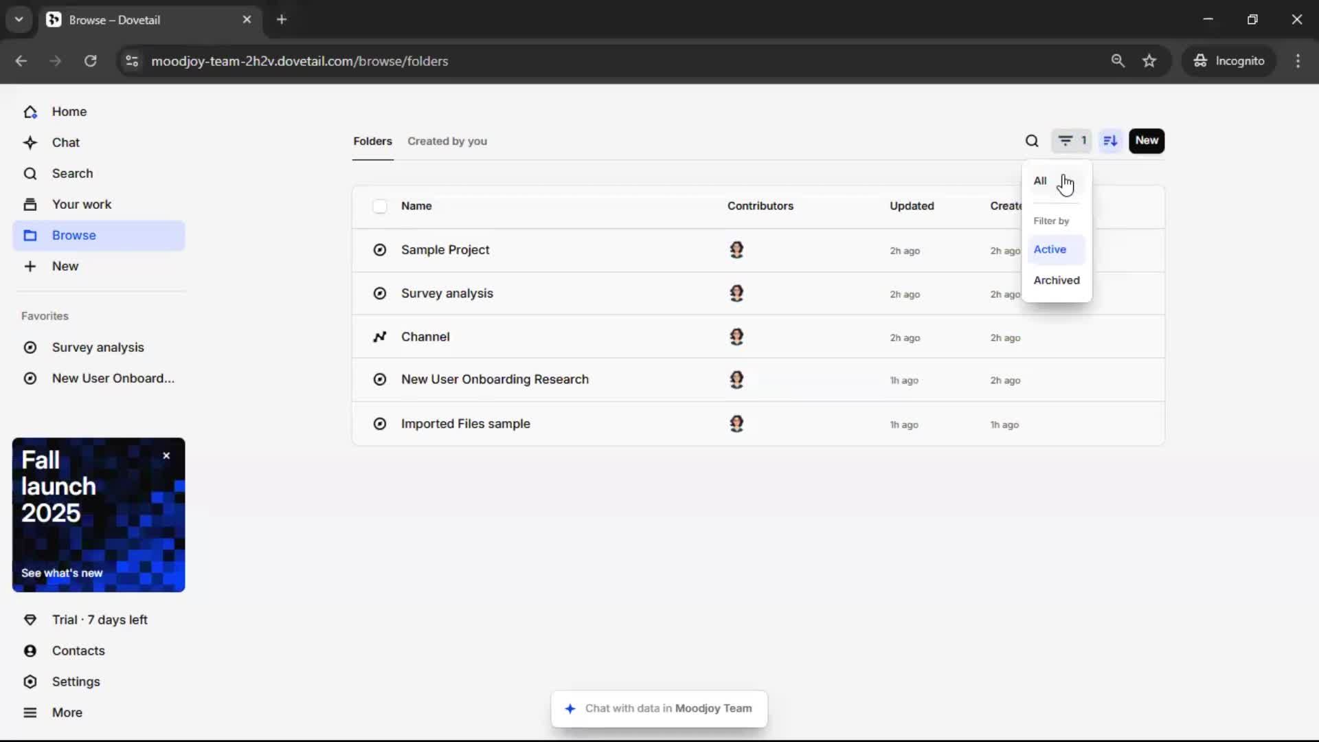 General browsing screenshot