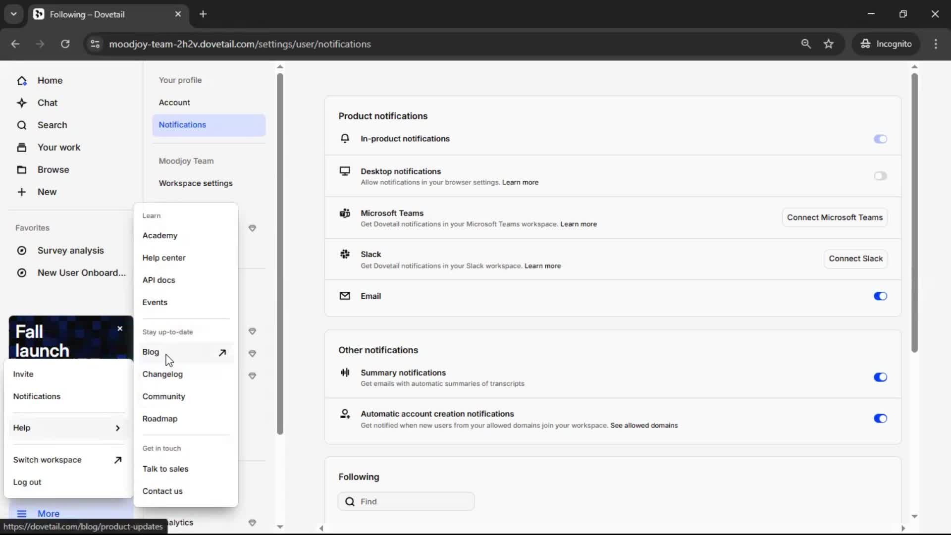 General browsing screenshot