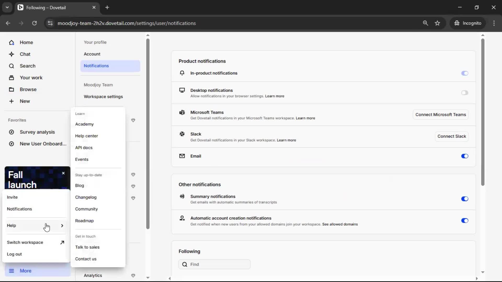 General browsing screenshot