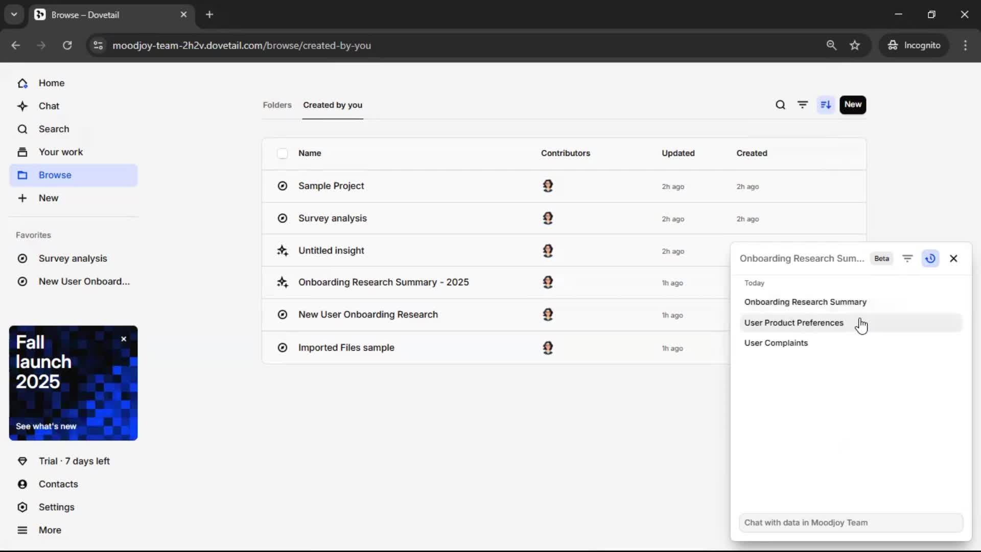 General browsing screenshot
