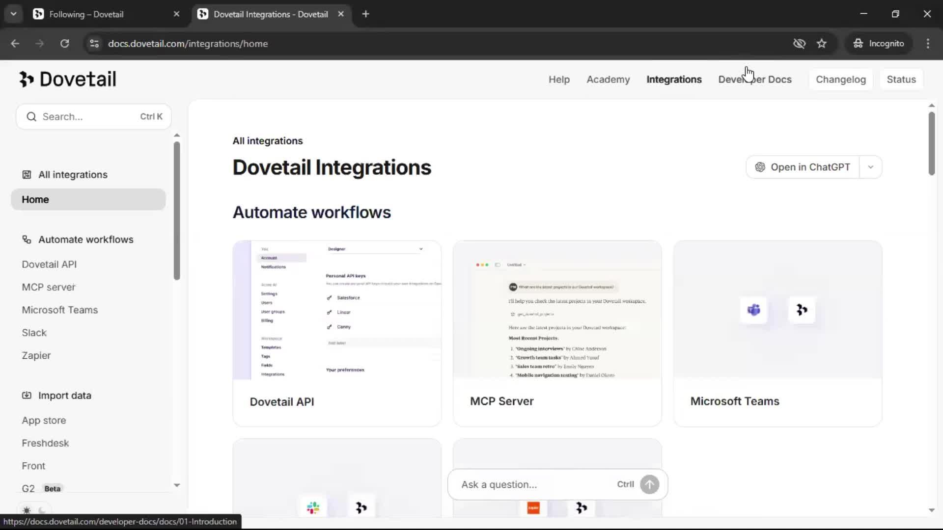 General browsing screenshot