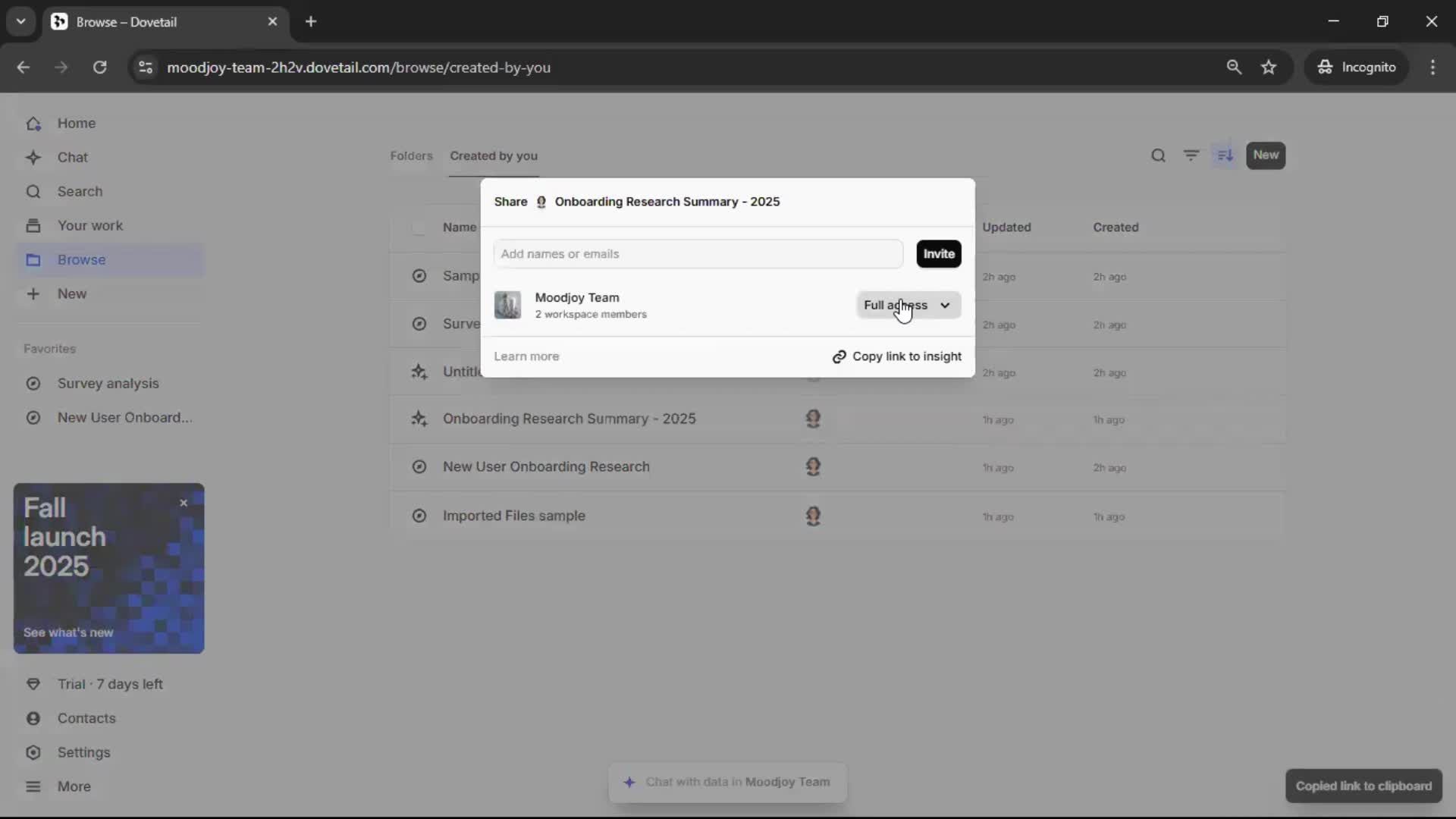 General browsing screenshot