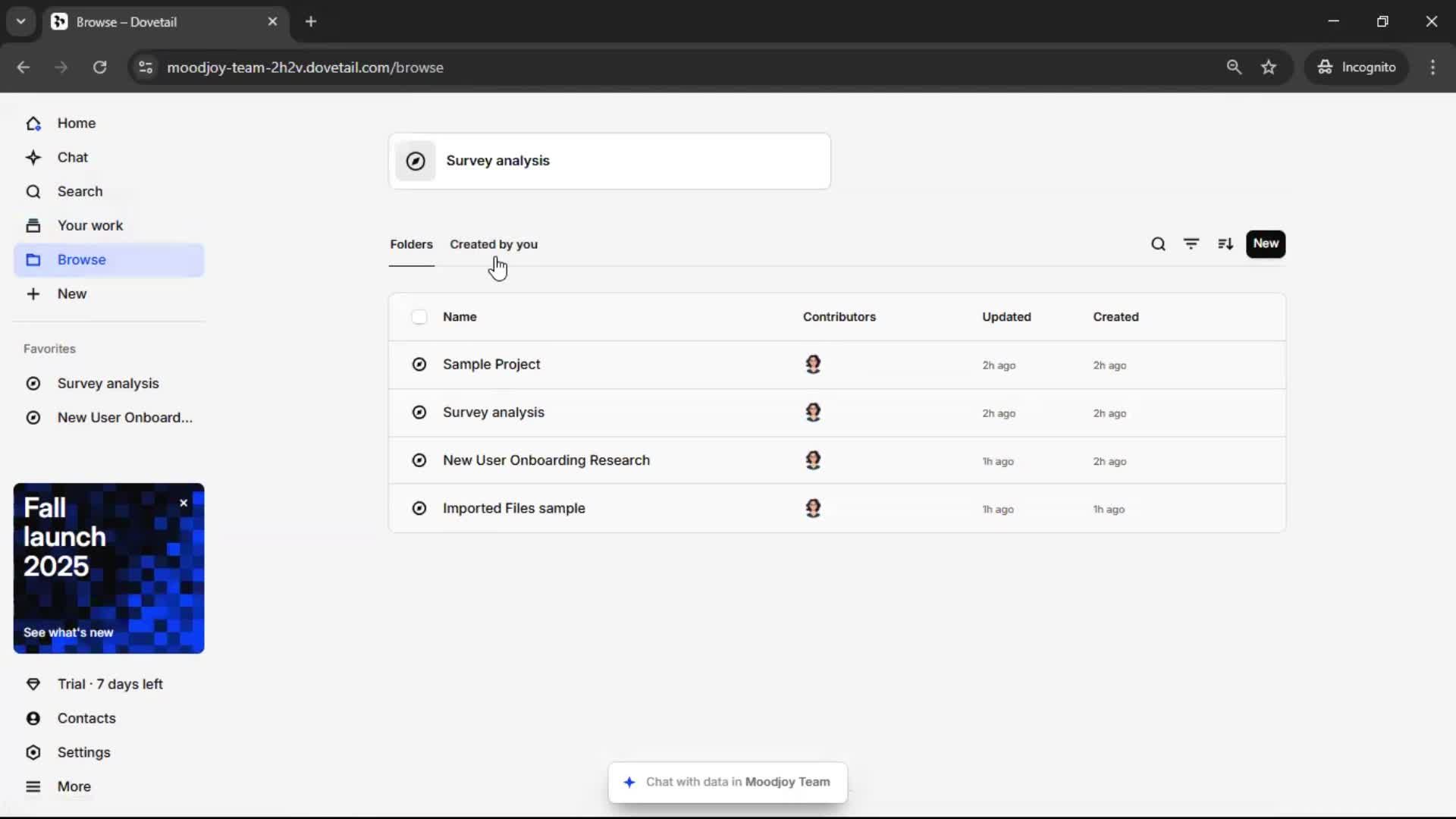 General browsing screenshot
