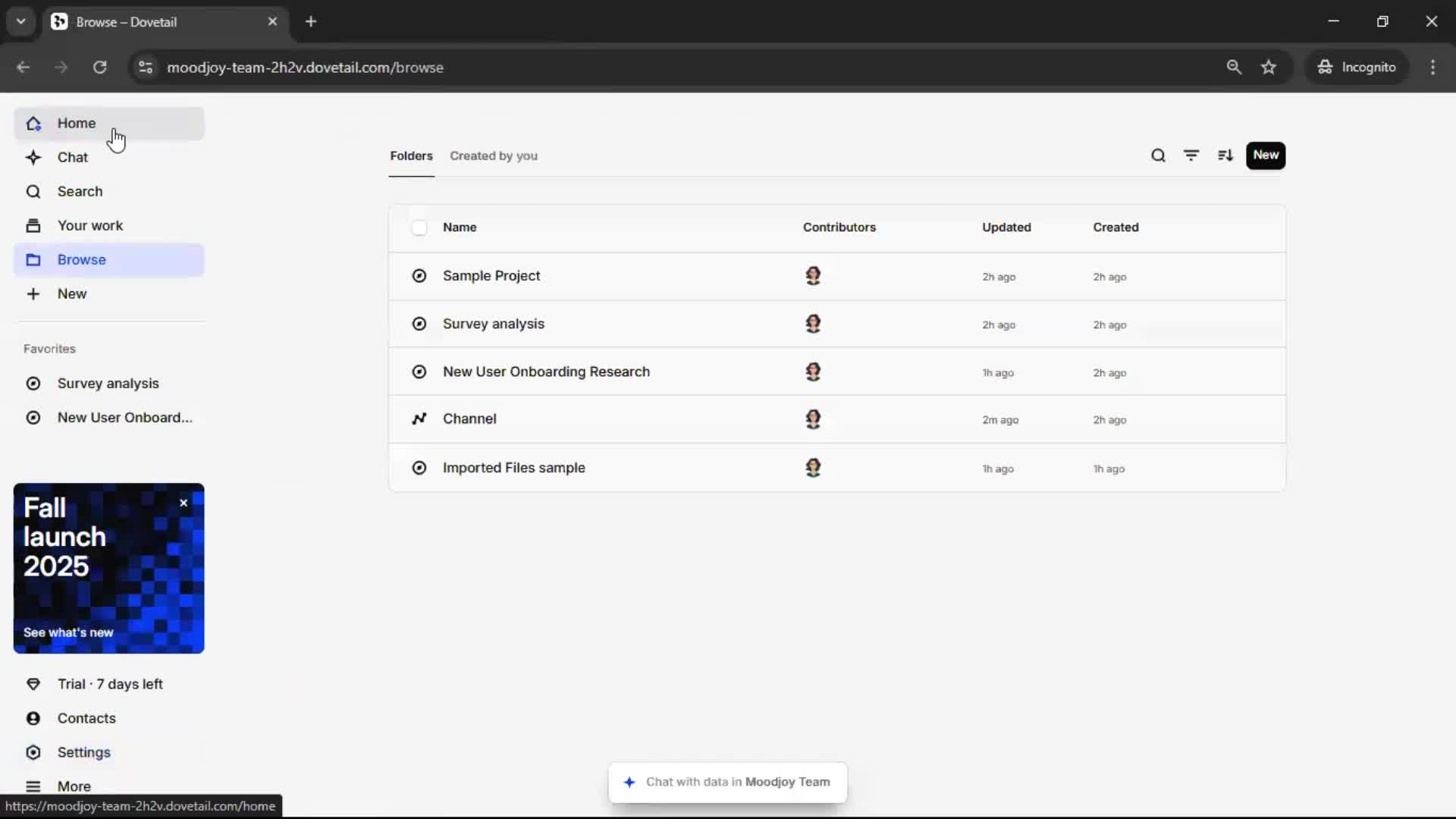 General browsing screenshot