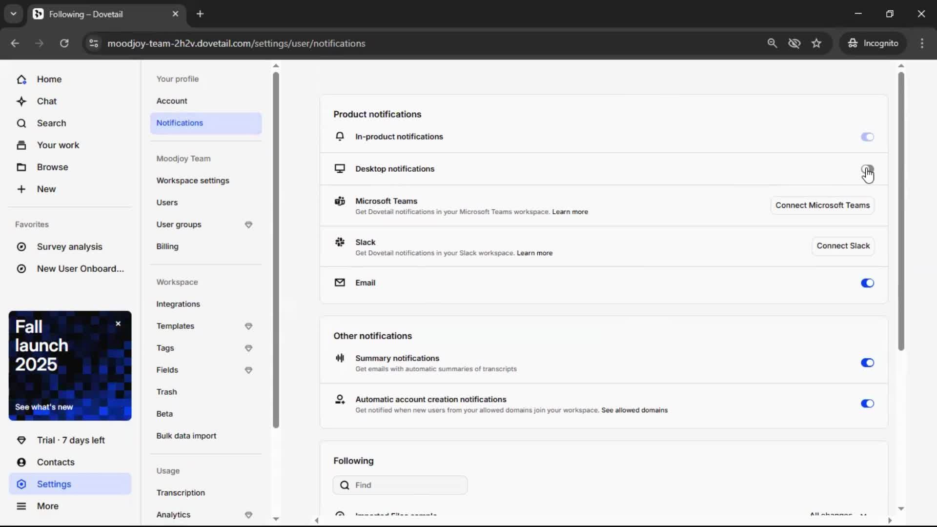 General browsing screenshot