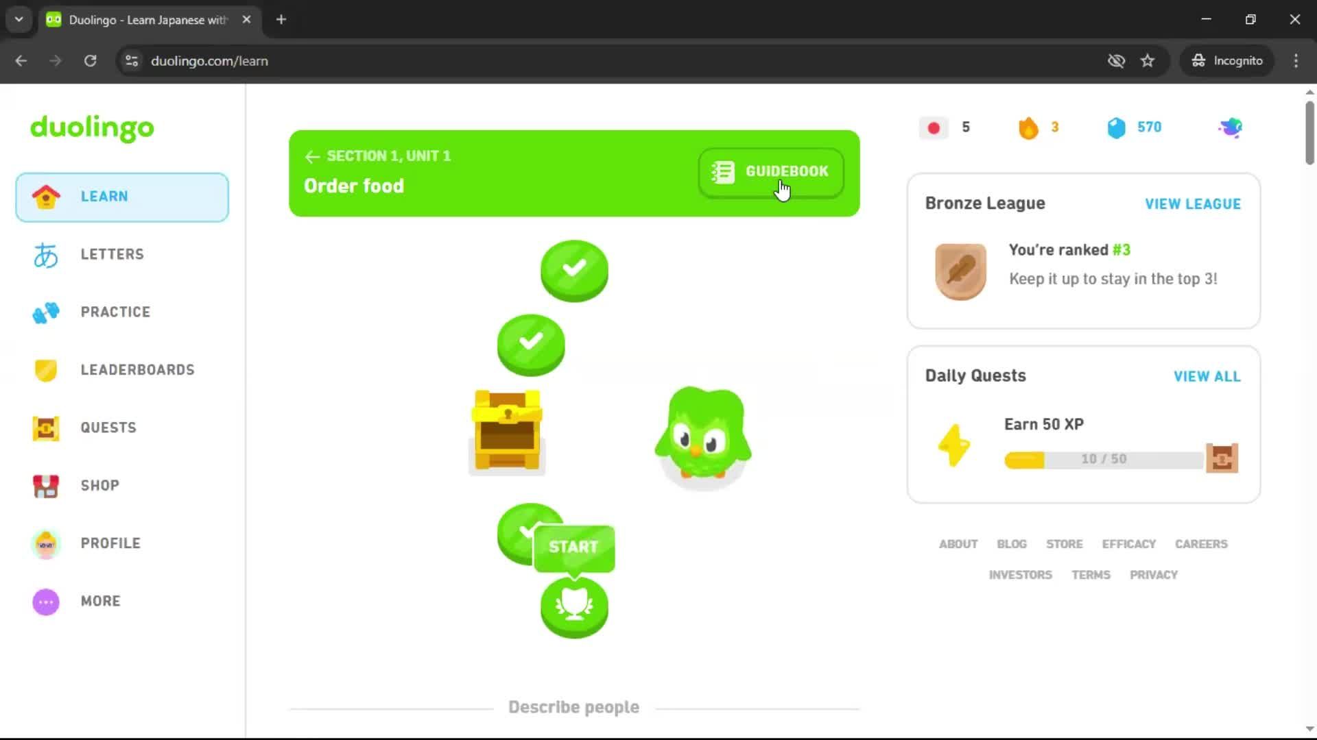 General browsing on Duolingo video thumbnail