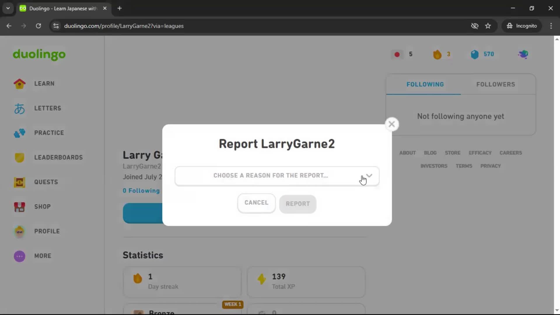 General browsing screenshot