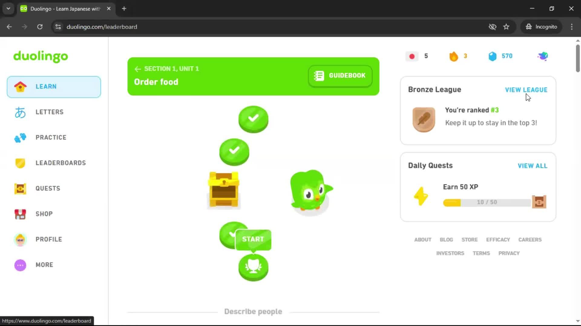 General browsing on Duolingo video thumbnail