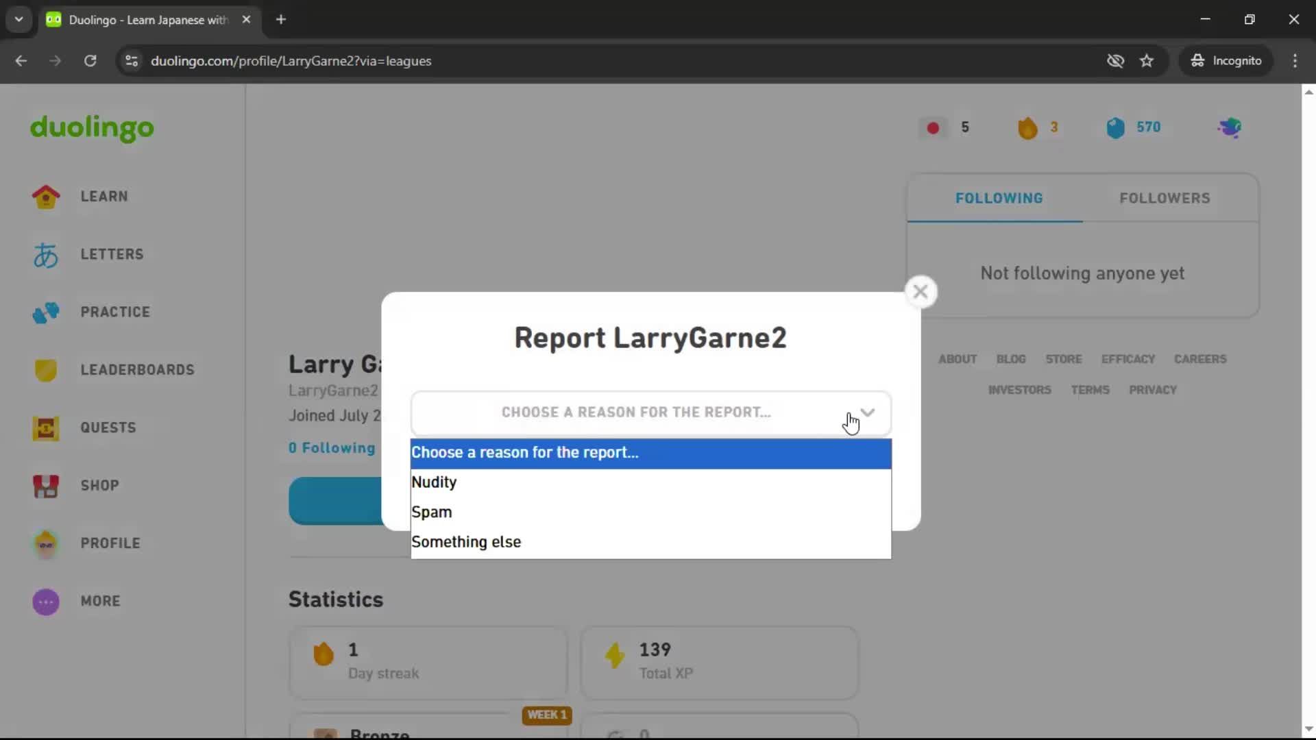 General browsing screenshot