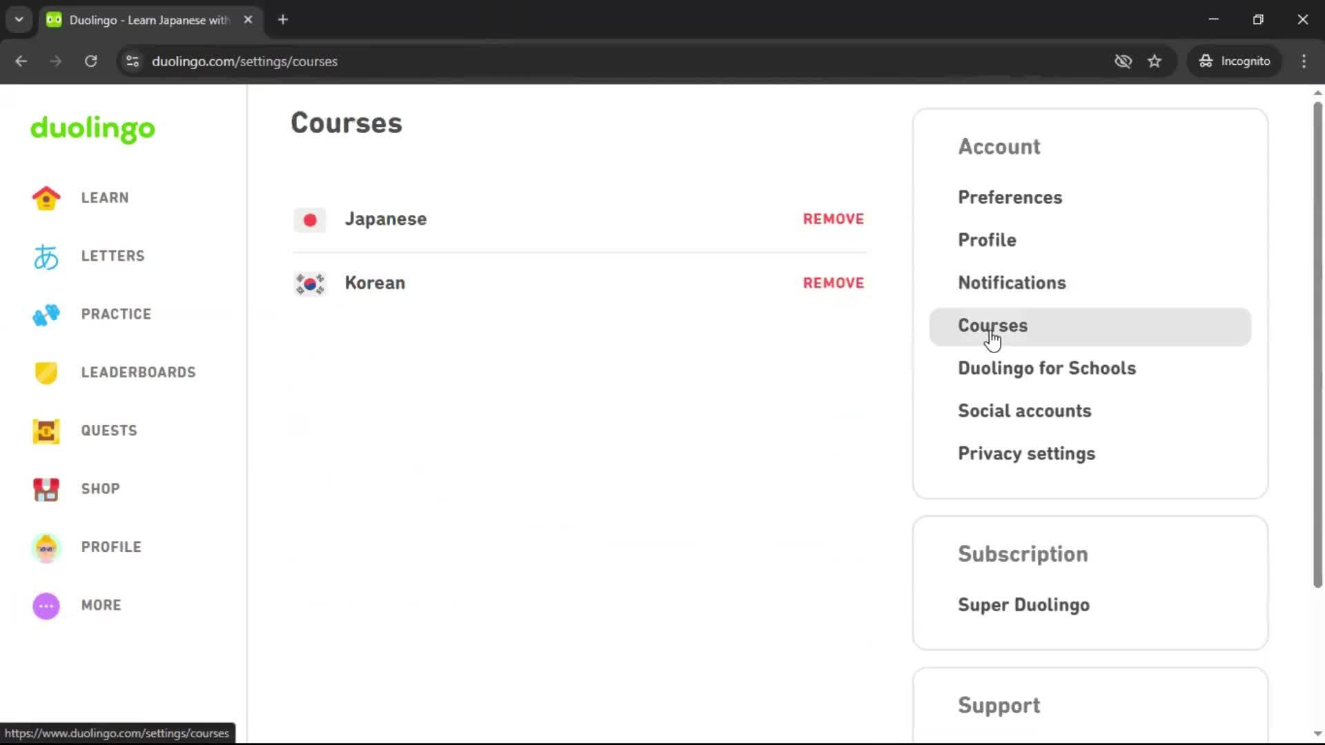 General browsing screenshot
