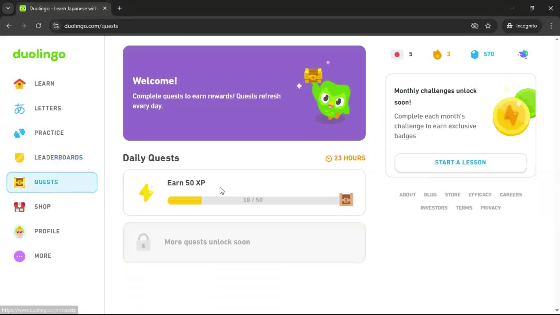 General browsing screenshot