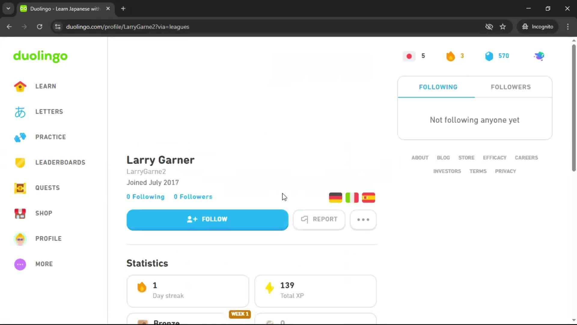 General browsing screenshot