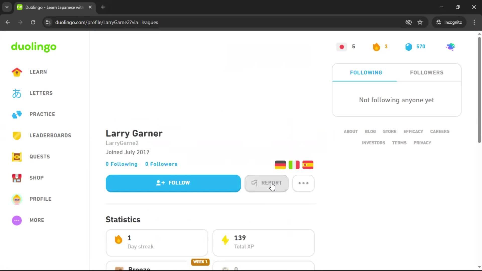 General browsing screenshot