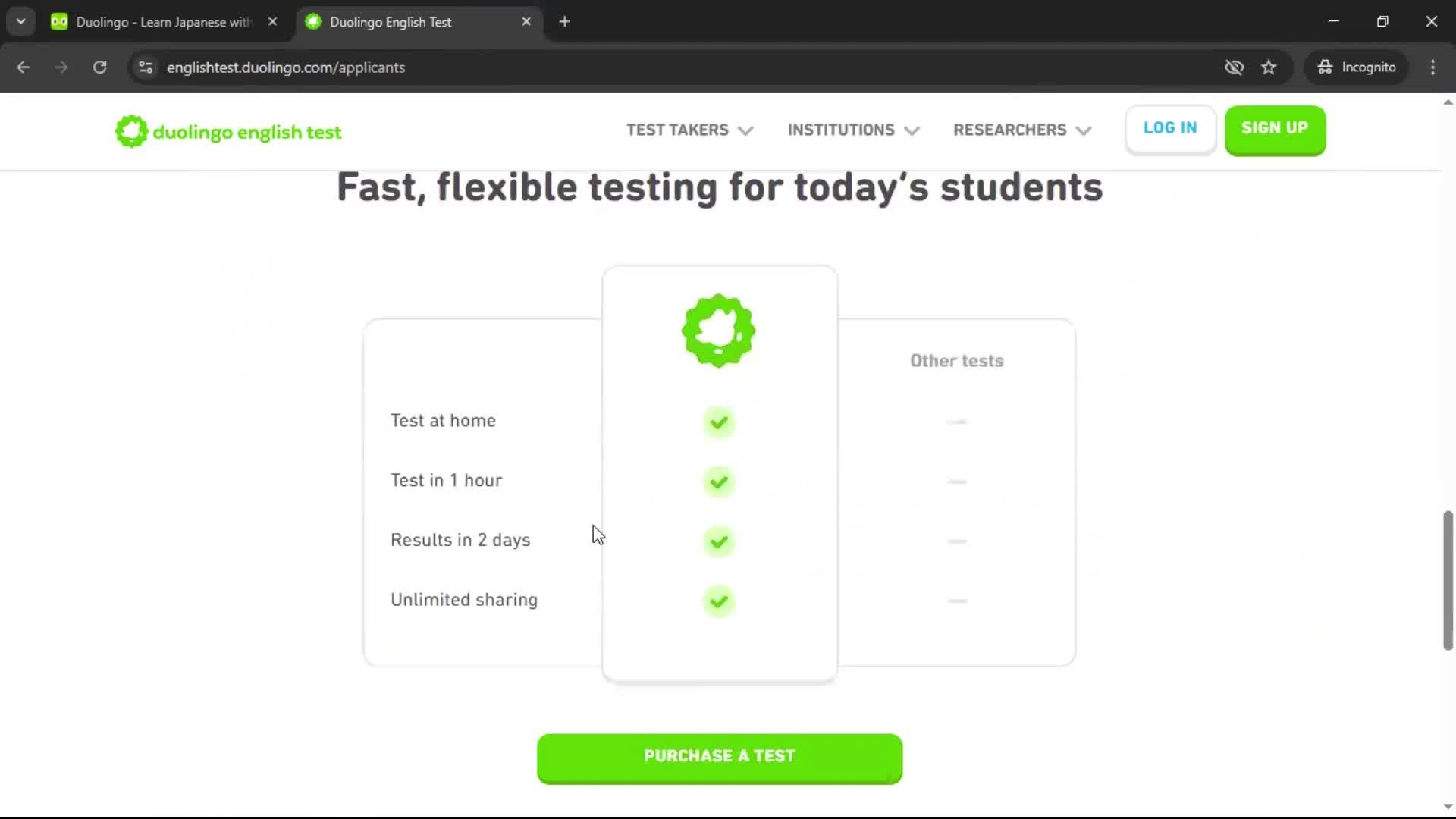 General browsing screenshot