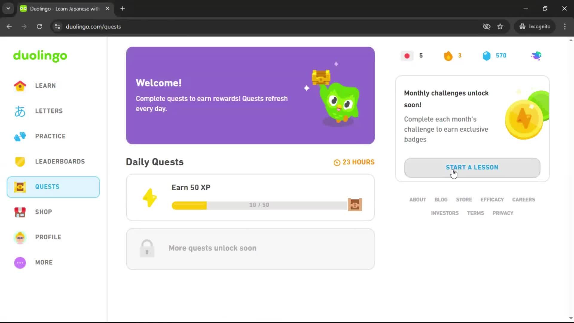 General browsing screenshot