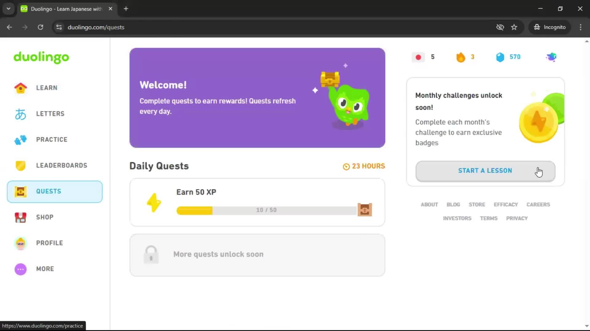 General browsing screenshot