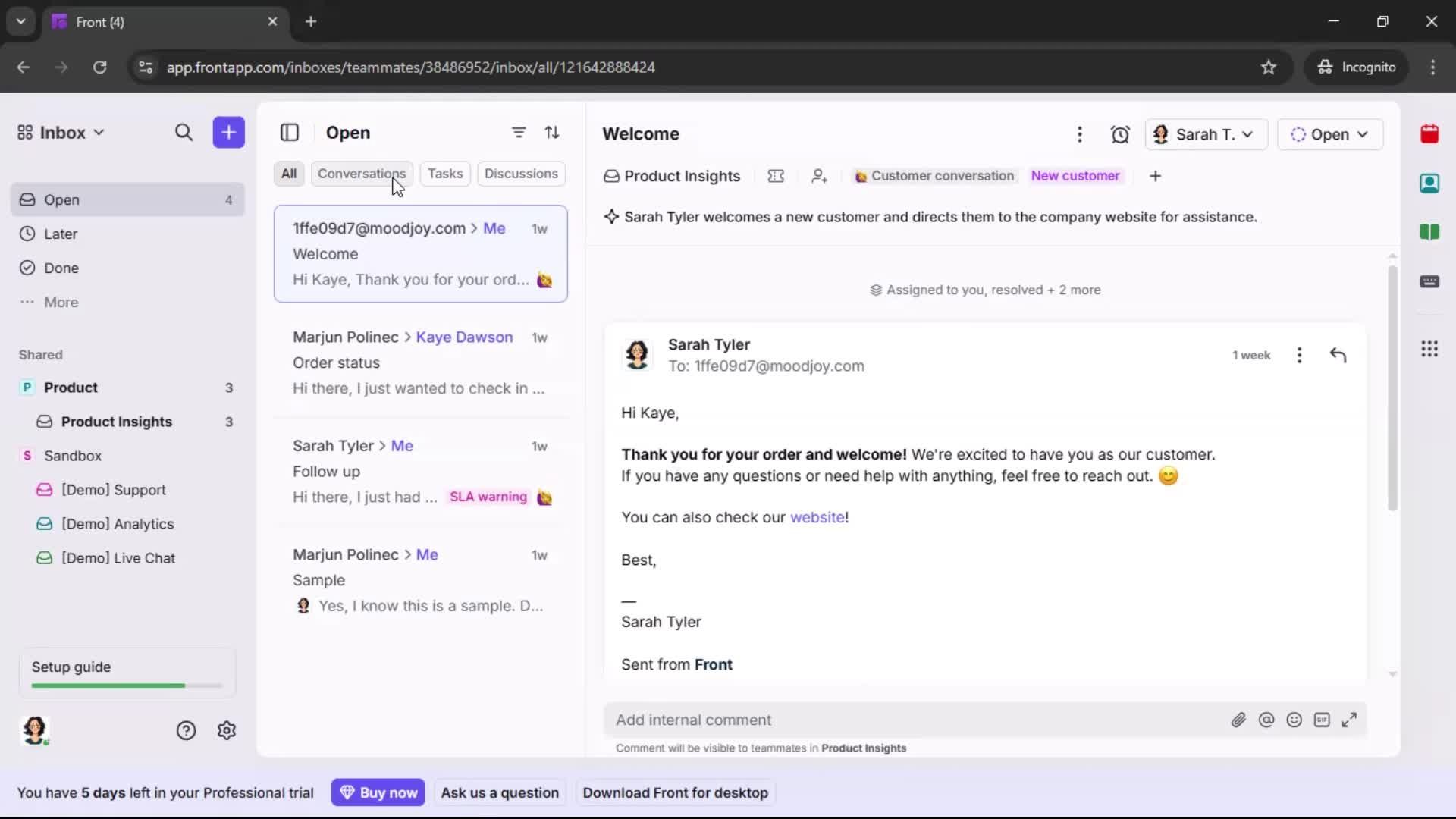 General browsing screenshot
