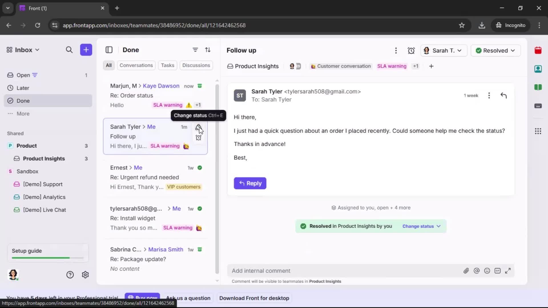 General browsing screenshot