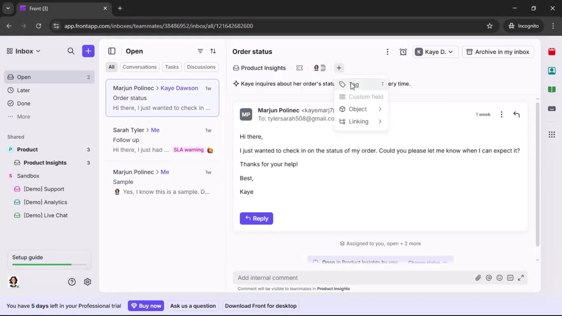 General browsing screenshot