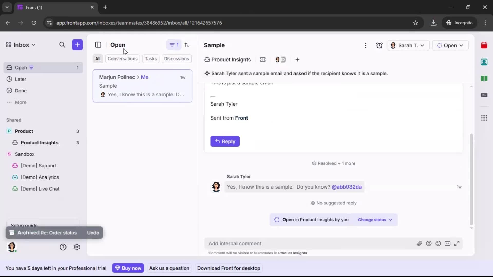 General browsing screenshot