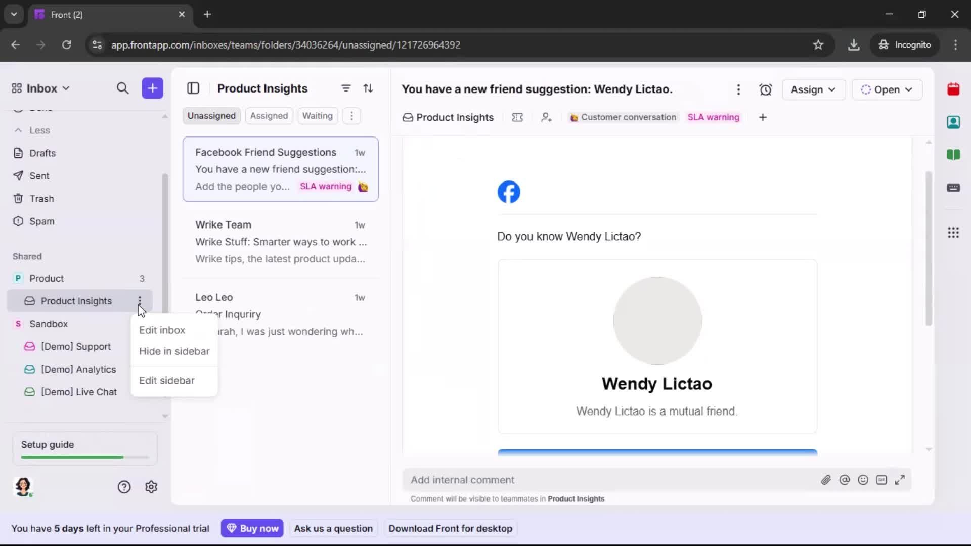 General browsing screenshot