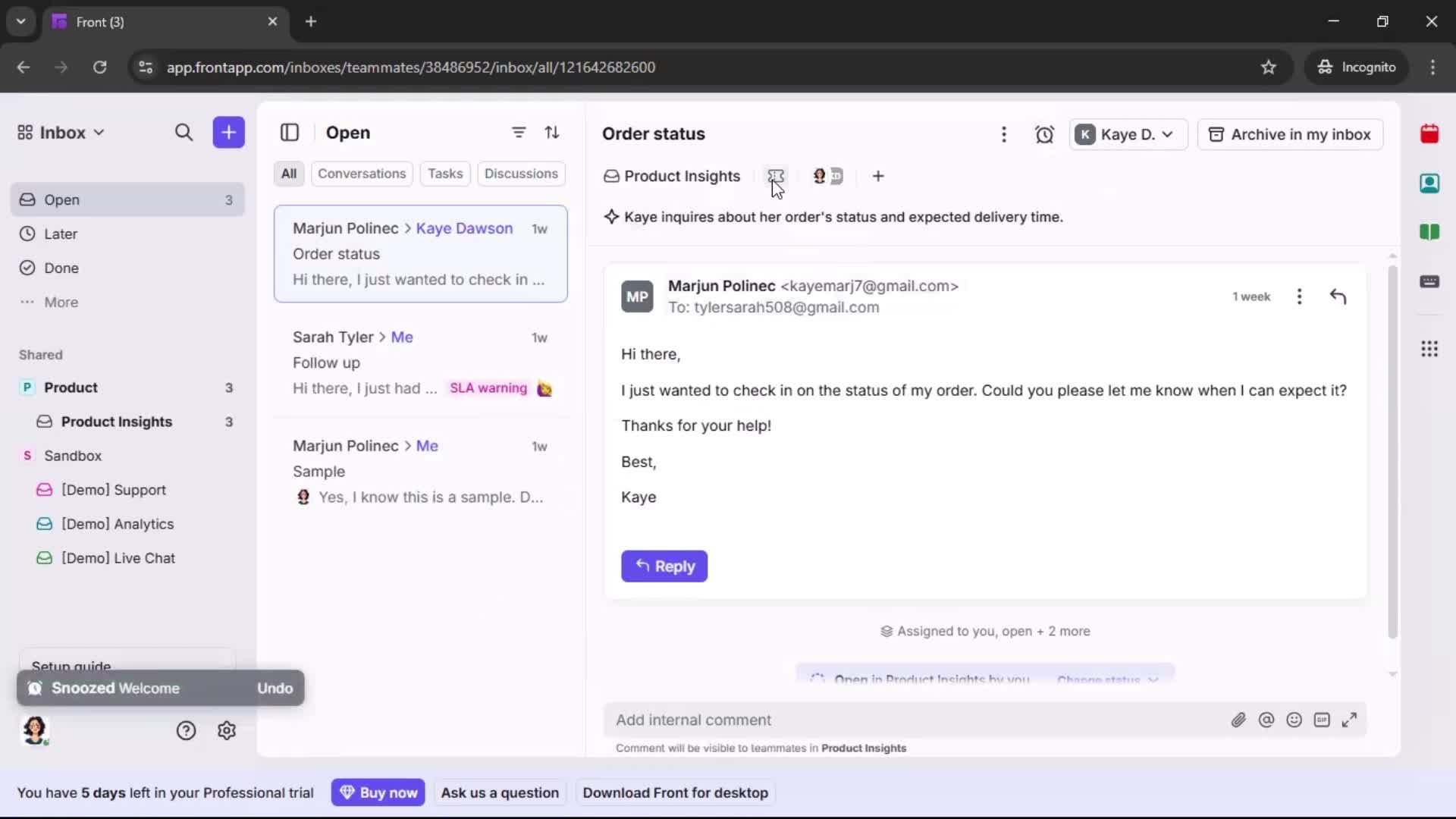 General browsing screenshot