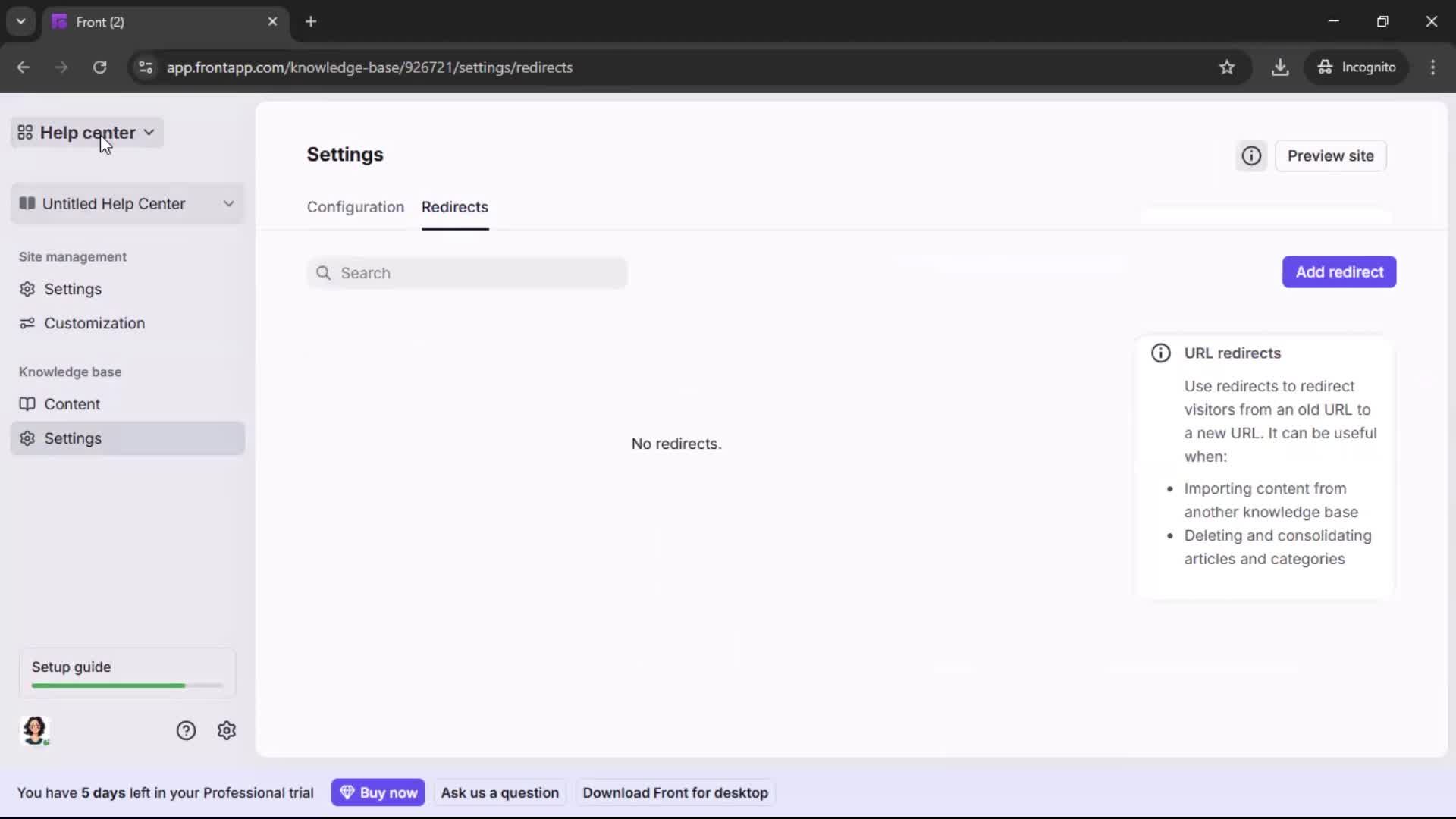 General browsing screenshot