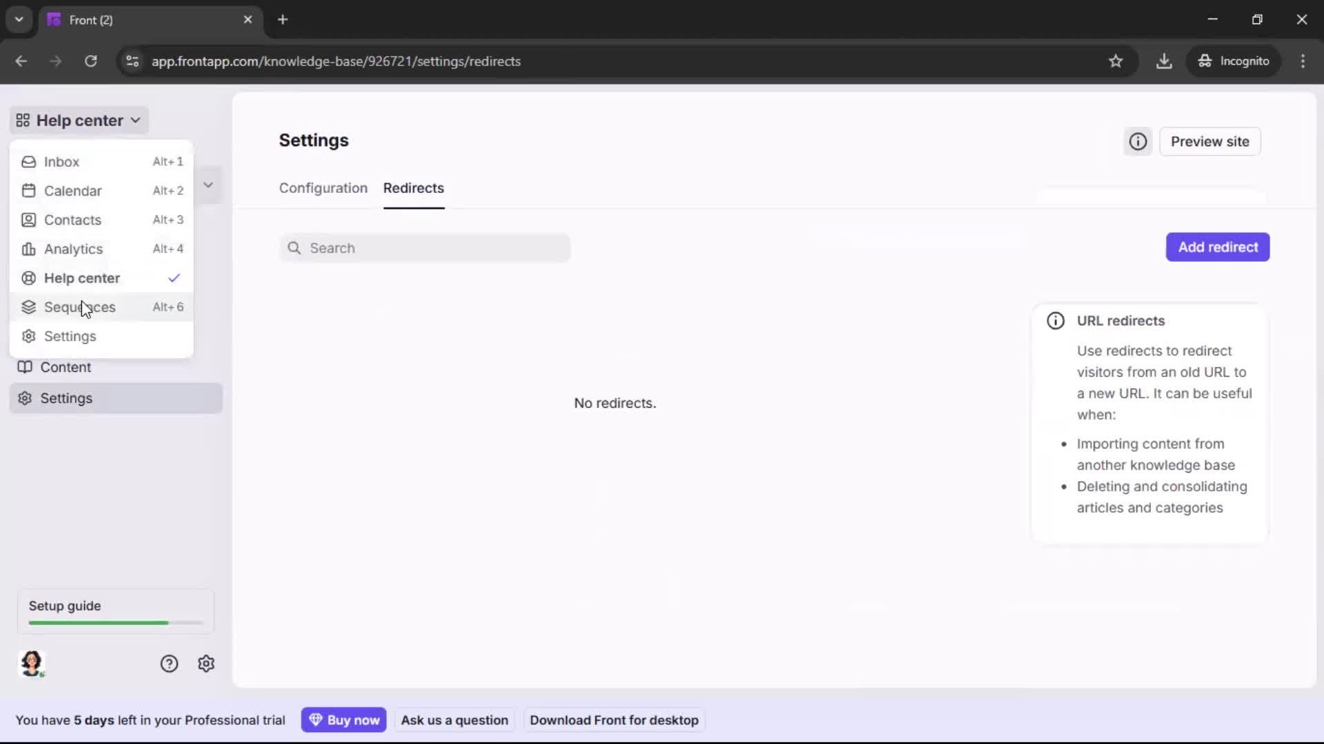 General browsing screenshot