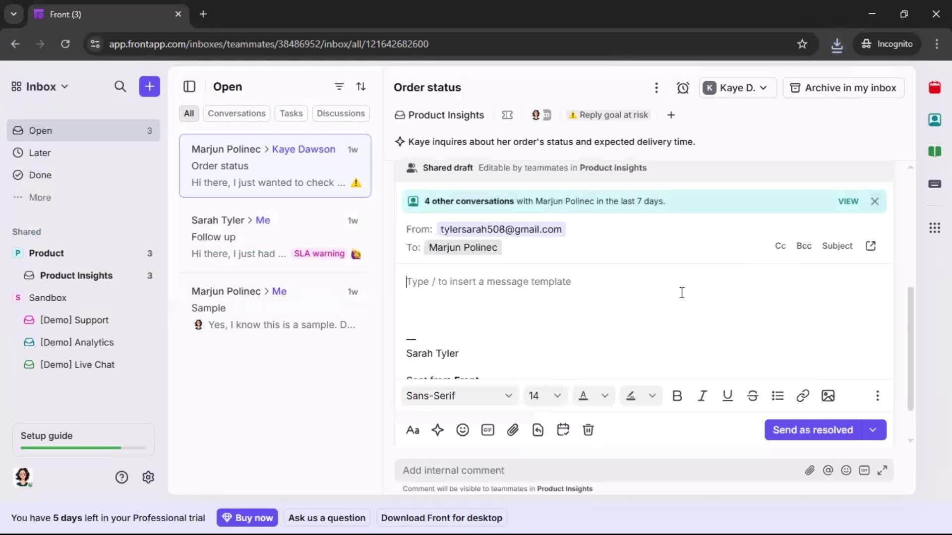 General browsing screenshot