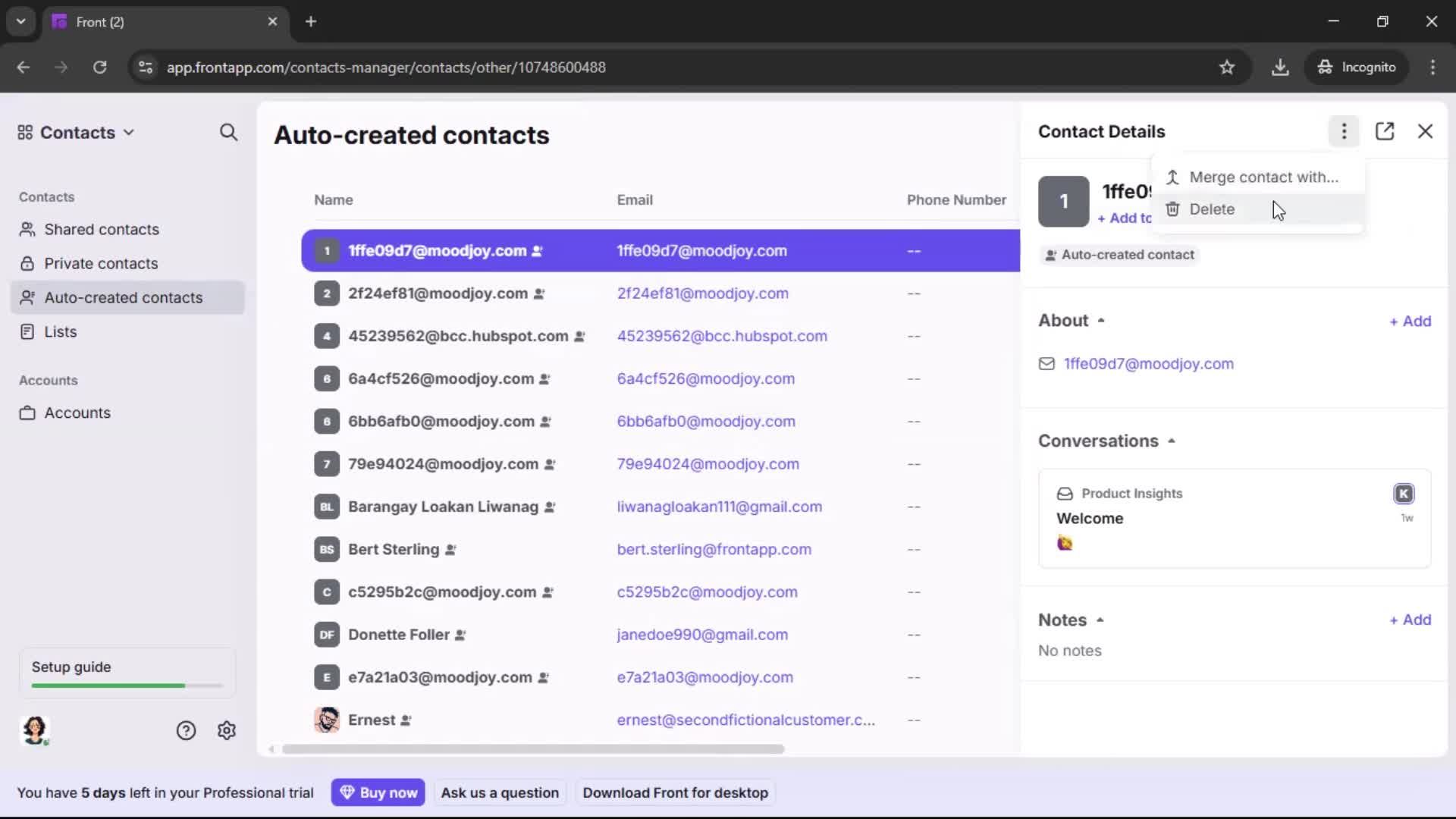 General browsing screenshot