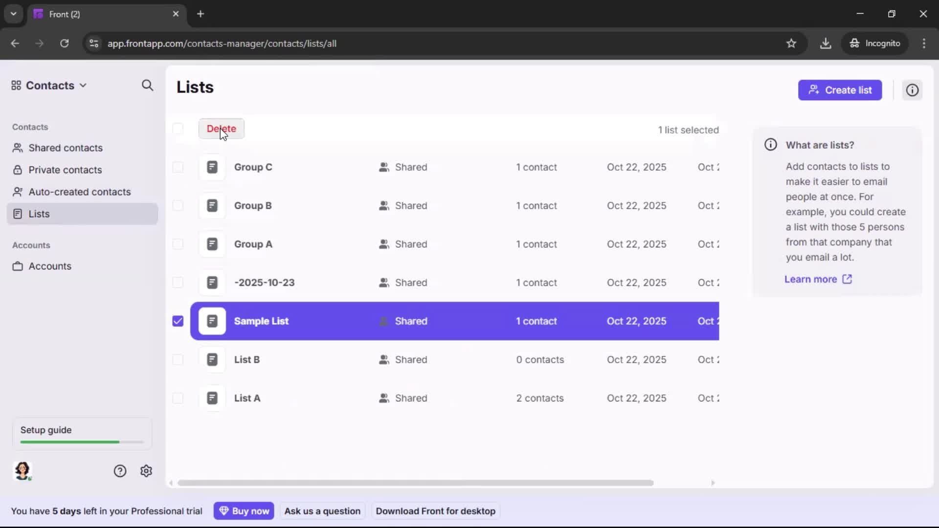 General browsing screenshot