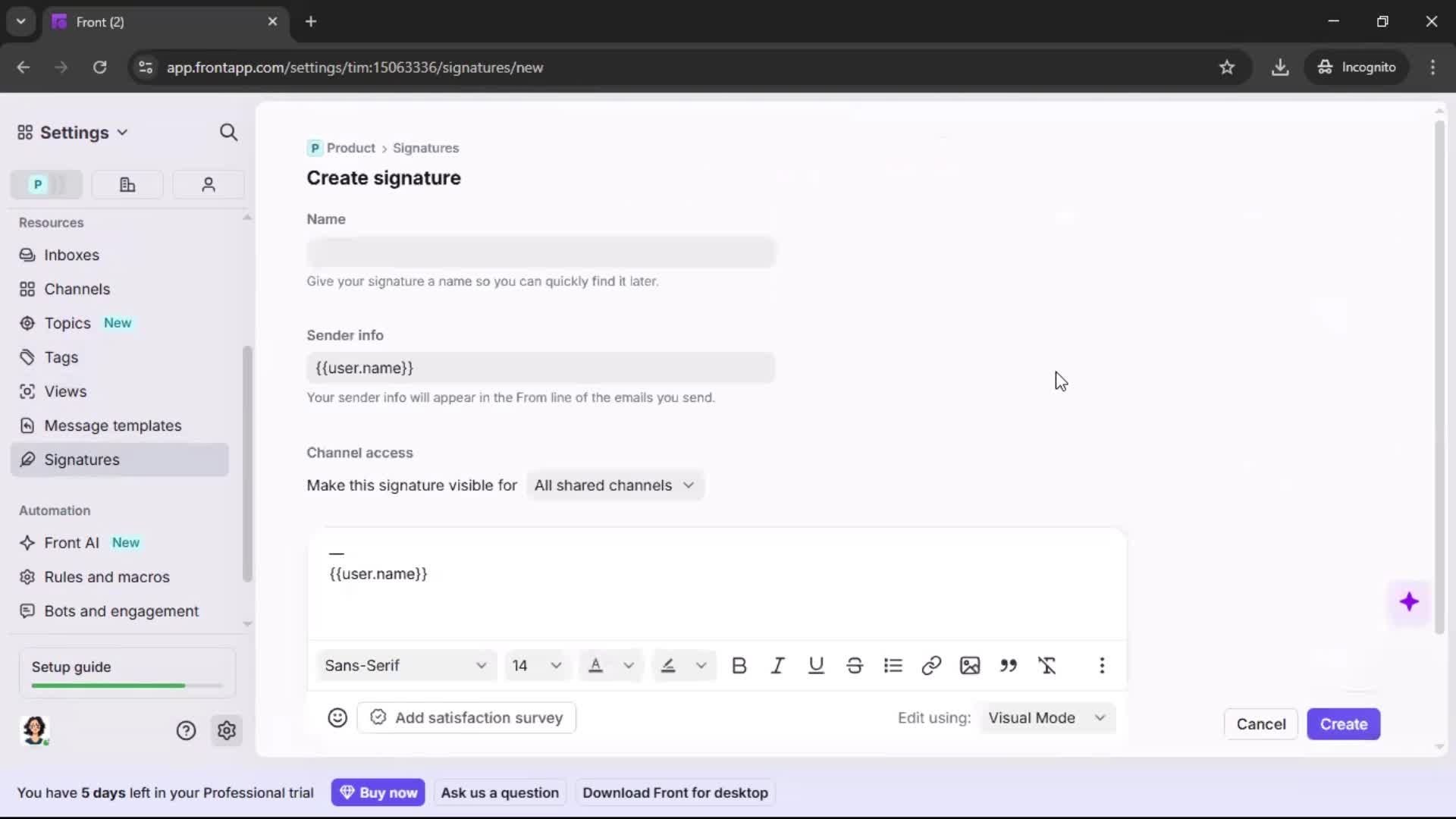 General browsing screenshot